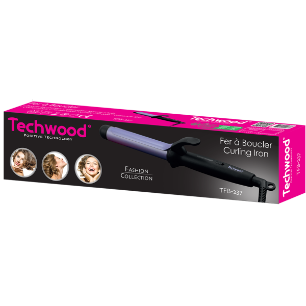 Fer à BOUCLER CURLING Iron TECHWOOD